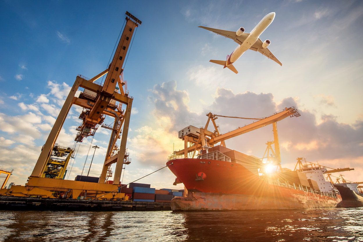 Logistics,And,Transportation,Of,Container,Cargo,Ship,And,Cargo,Plane Logistics,And,Transportation,Of,Container,Cargo,Ship,And,Cargo,Plane